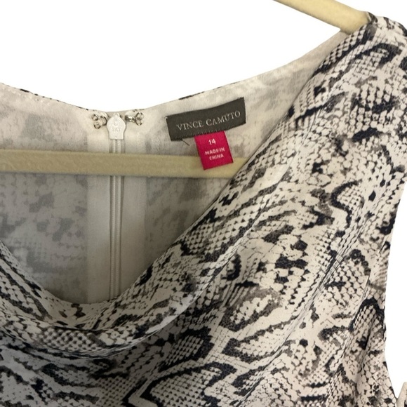 Vince Camuto snake print COWL NECK SLIP DRESS size 14 - Picture 2 of 6